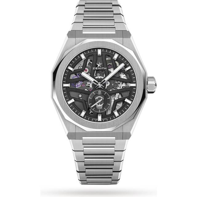 Defy Skyline Skeleton Steel 41mm Black