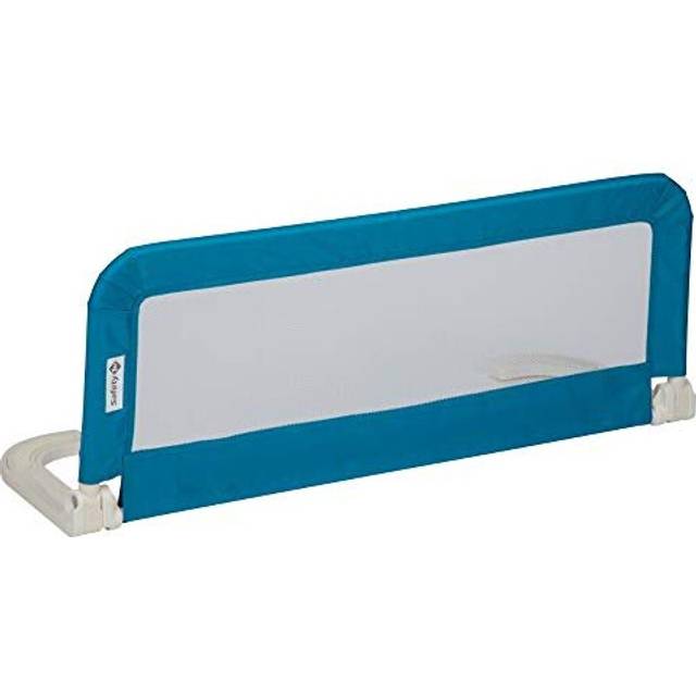 Safety 1st Portable Bed Rail, Vikbart Sängskydd för Småbarnssäng, 18 Månader– 5 År, Portabelt Sängskydd, Meshmaterial, Enkel att installera, Automatiskt Lås, Enkel att Transportera, Blue