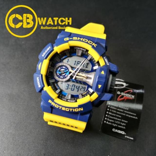 CASIO G-Shock Analog-Digital 'Yellow Navy' - yellow navy - Free