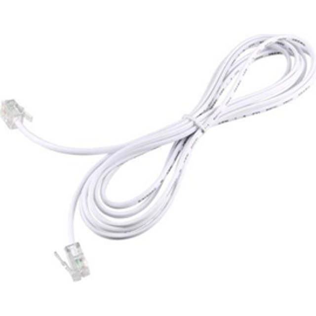 2m Long Rj11 6p2c Telephone Linephone Extension Cord Cable Wire With Rj11 Plug