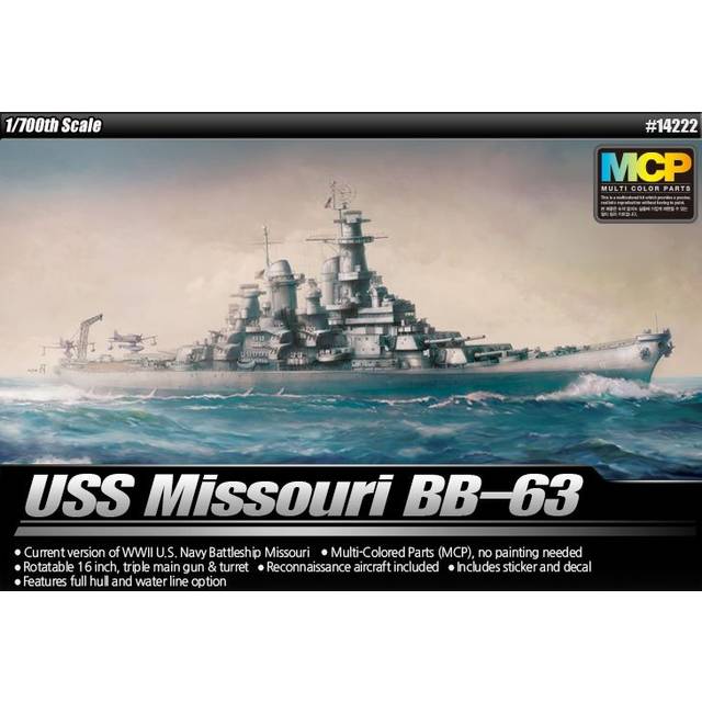 Aca14222 - Academy 1:700 - Uss Missouri Bb-63 Mcp
