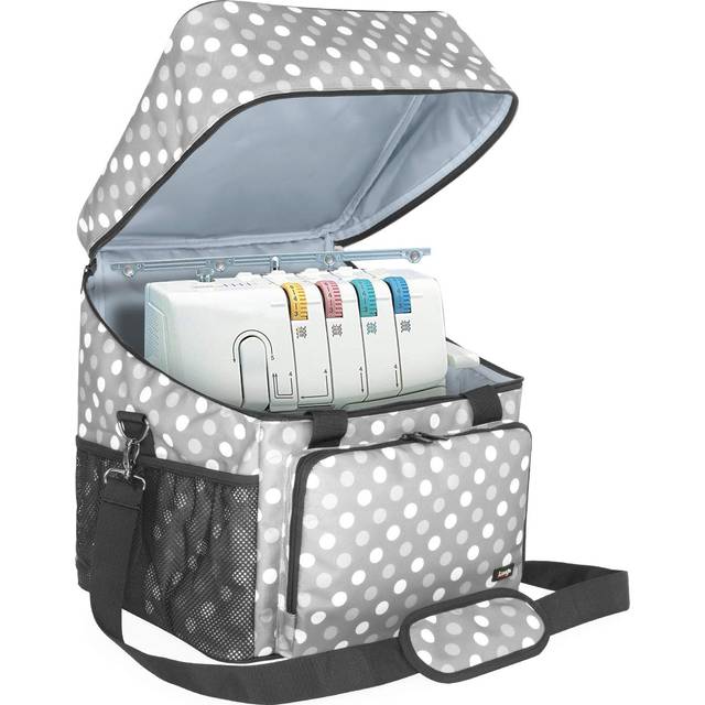 LUXJA Serger case for Most Standard Overlock Machines  Serger Bag with