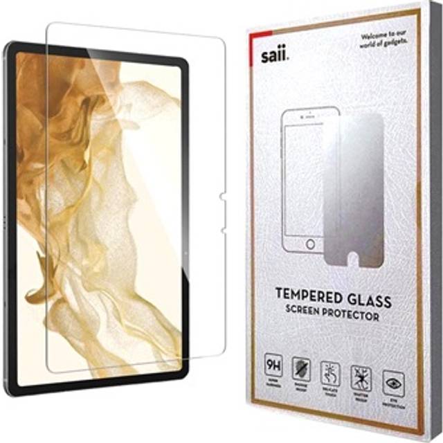 Saii 3D Premium Samsung Galaxy Tab S7/S8 Härdat Glas Skärmskydd - 9H - 2 St.