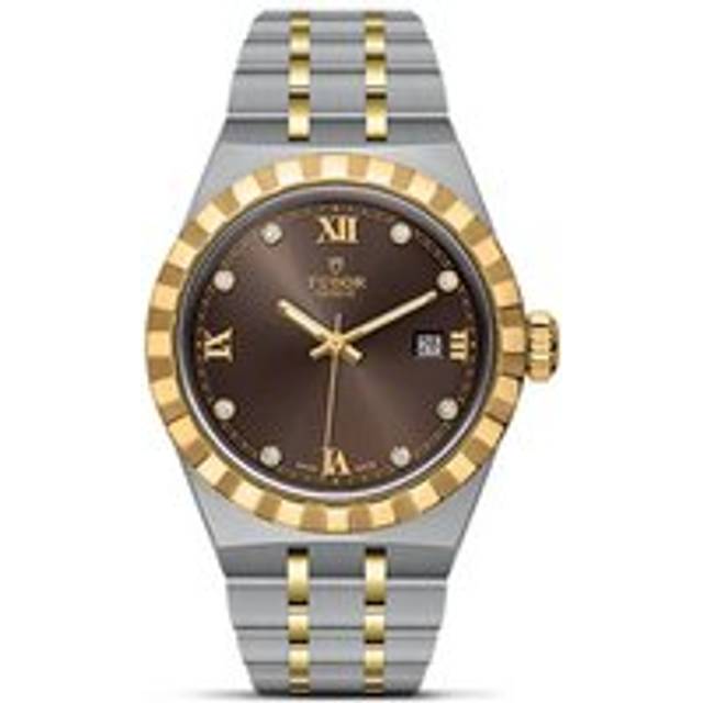TUDOR Royal 28mm Stainless Steel and Yellow Gold Diamond Automatic Ladies Watch