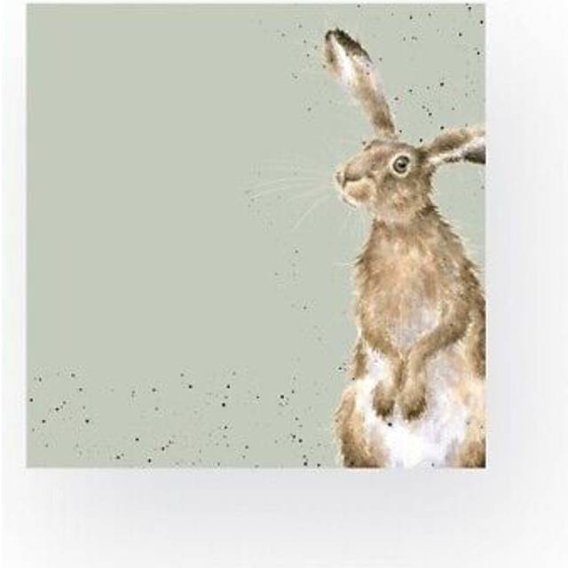 Wrendale Designs Pack of 20 Cocktail Size 'The Hare and The Bee' Hare Napkins