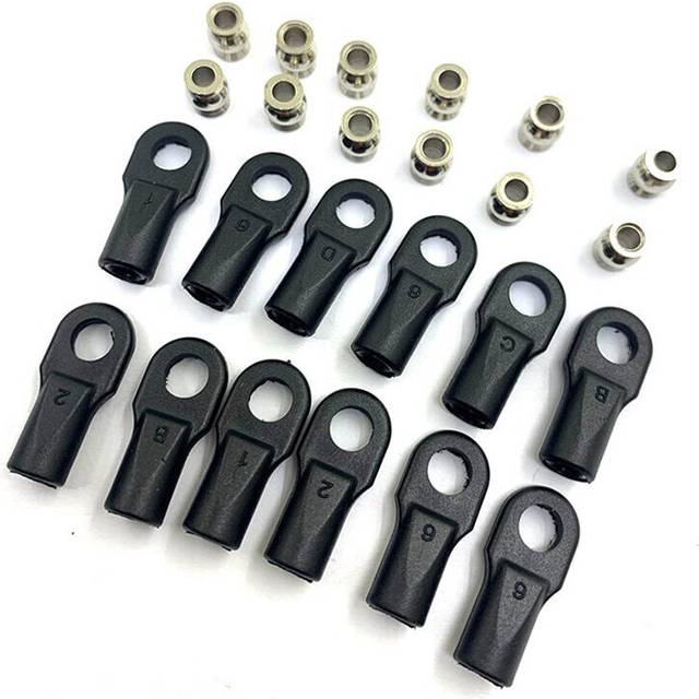 12Pcs 5347 Rod End Ball Joint General Trolley Ball Sets for 1/10 E- SUMMIT