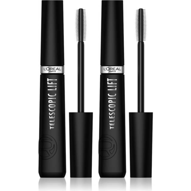 L'Oréal Paris Telescopic Lift Mascara för voluminösa fransar 2× 9,9 ml