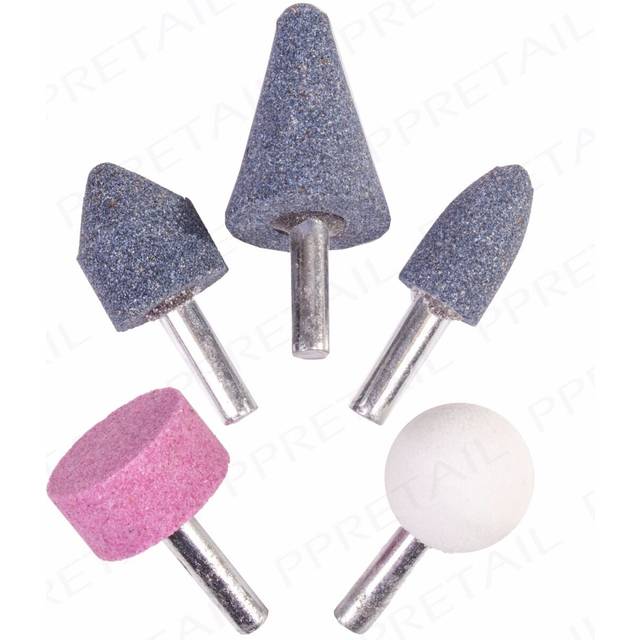 Mounted stone set 5pc 1/4 inch shank grinding polishing drill bits tz dr183