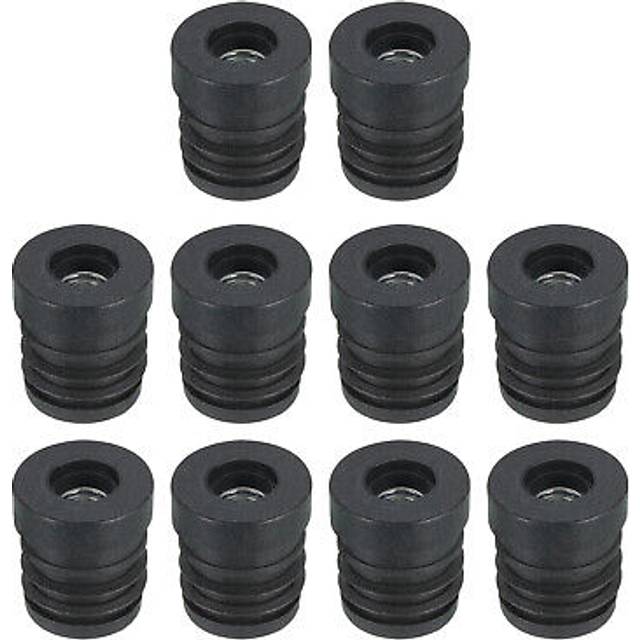 10pcs Caster Insert With Thread, 19mm/0.75 M6 Thread For Furniture