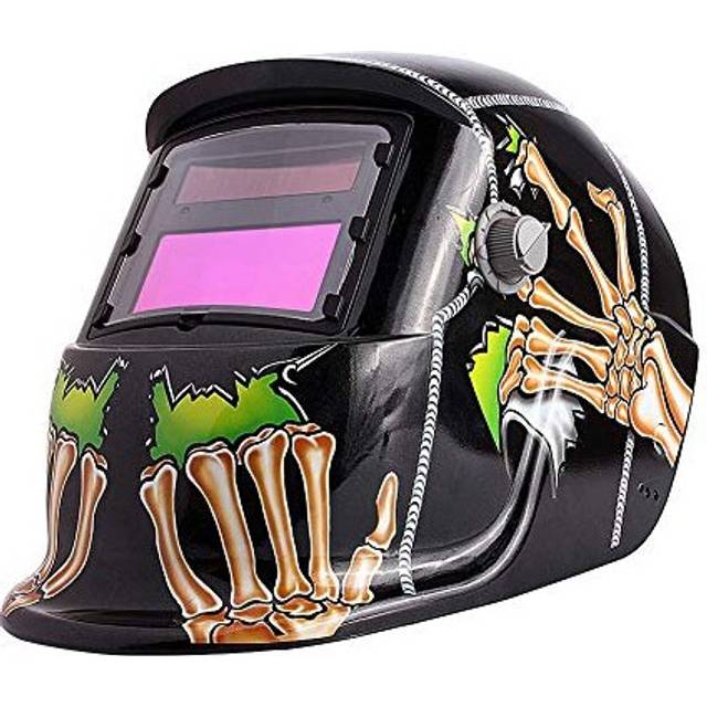 Ghost Claws Welding Mask Auto Darkening, Solar Powered Electric Welding Helmet Welder Mask with Grinding Function and Built-in Intelligent Chip,