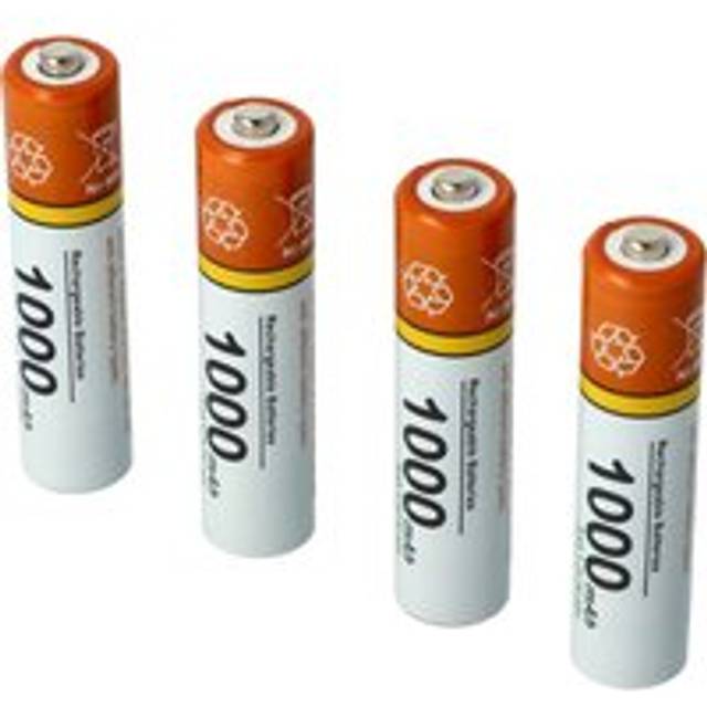 vhbw 4x AAA Micro Battery compatible with Gigaset CE575HX Wireless Landline Phone (1000mAh, 1.2 V, NiMH)