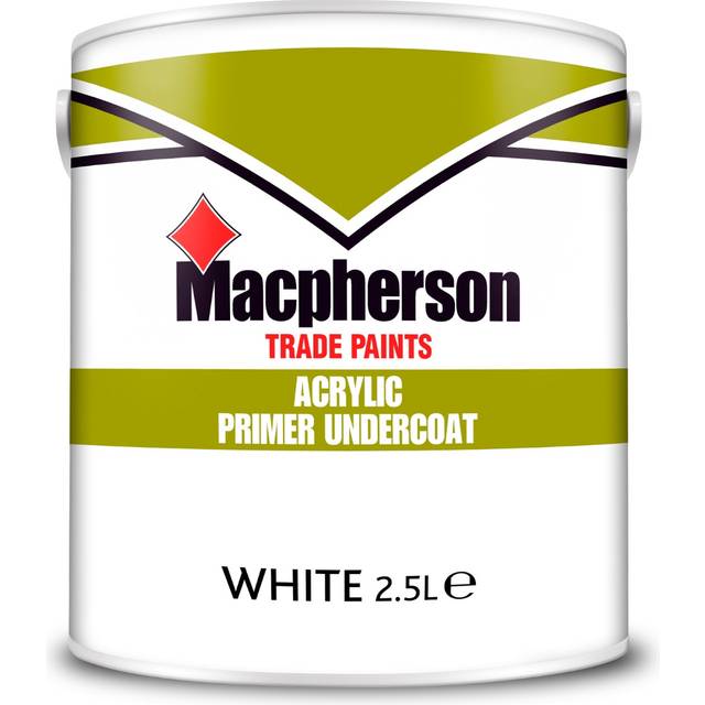 Macpherson Quick Dry Primer Undercoat White 5L, White