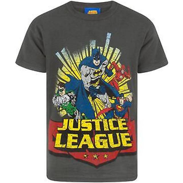 (13-14 Years) DC Comics Short Sleeved T-Shirt (Boys Multicoloured)