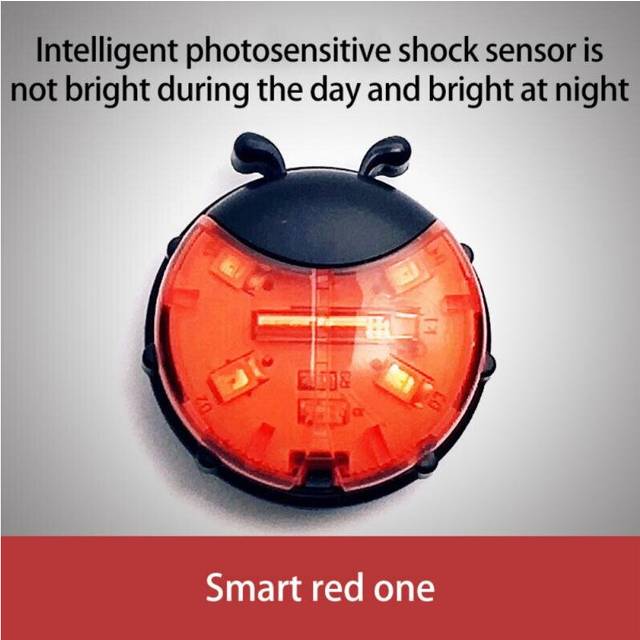 (a-red) Bike Light Smart Multi Silicone LED Head Front Rear Wheel Bike Light Waterproof Cycling ciclismo Bicycle Accessories New