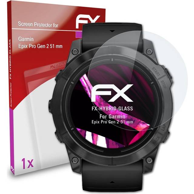 Atfolix glass protector for garmin epix pro gen 2 51 mm 9h hybrid-glass