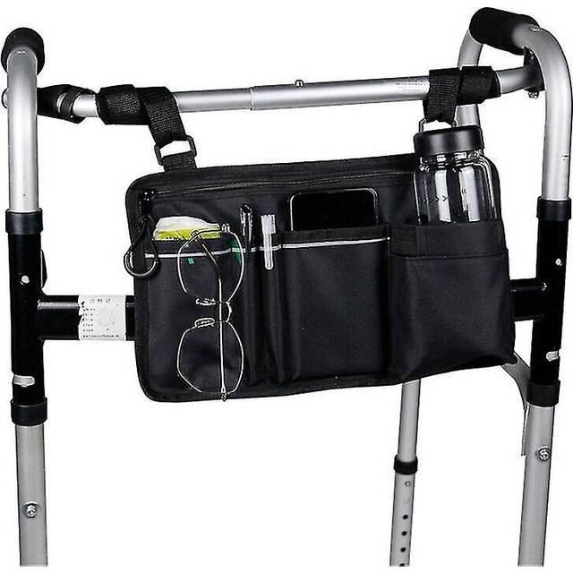 Wheelchair Side Bag, Armrest Pouch Bag With Cup Pocket, 6 Pockets Storage Organizer Ideal Gift For Mother's Day, For Walker, Rollator, Electric