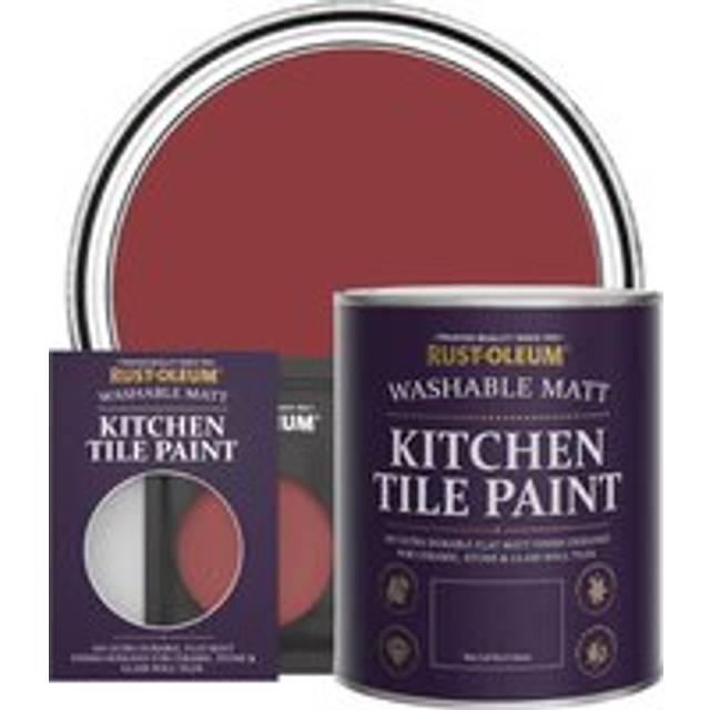 Rust-Oleum Kitchen Tile Paint, Matt Finish - EMPIRE RED - 10ml - Red