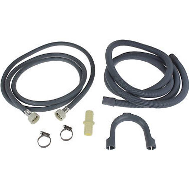 Long 2.5m dishwasher fill water & waste drain hose extension kit for bosch
