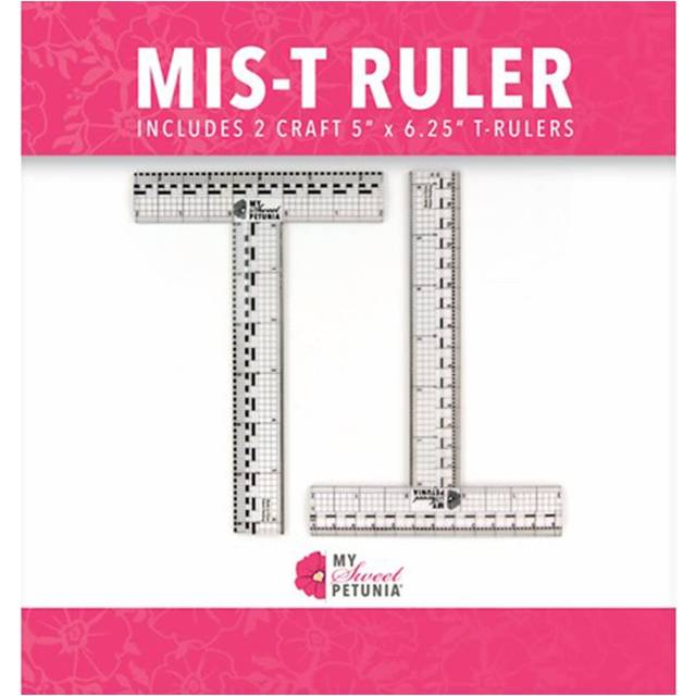 MIS-T Rulers; Box of 2 Clear T-Shaped rulers  from The Makers of The Misti Stamping Tool
