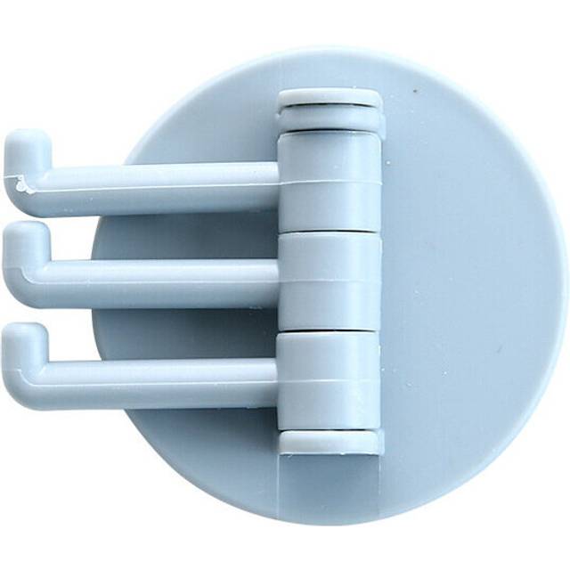 (a-Blue) Kitchen hook Strong viscose towel hanger Bathroom wall shelf Punch free hook wall hanging hook