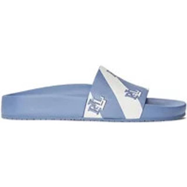 Ralph Lauren, Sliders, female, Blue, 5 UK, Logo Slides Sandals