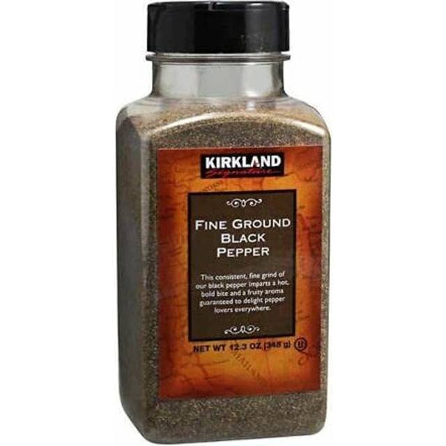 Kirkland Signature Spice Seasoning Dressing Fine Ground Black Pepper Jar 348g