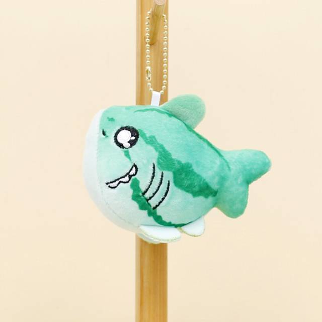 (SharkMelon) Shark Adorable Plush Keychain Cute And Funny Fish Stuffed Animal Toy With Pp Cotton Filling