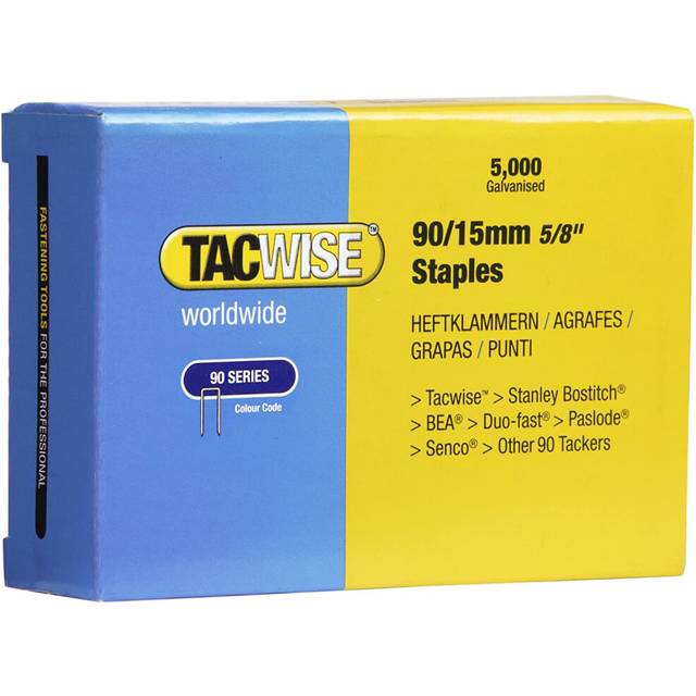 Tacwise 90 Series Staples 15mm (5000 Pack)