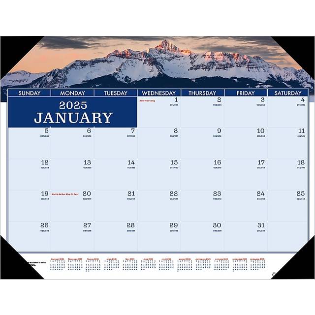 House of Doolittle HOD141 22 x 17 in. January to December 2025 Monthly Desk Pad Calendar, Americana