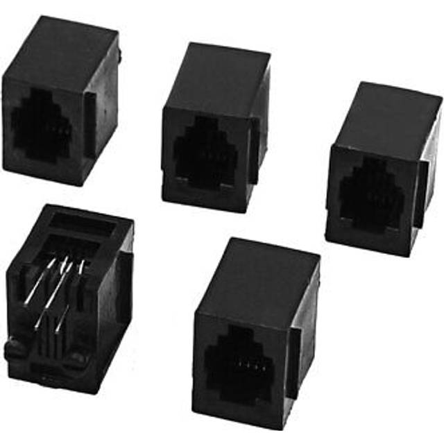 Vertical Pcb Mounting Rj9 Rj10 Rj22 4p4c Telephone Handset Jacks Sockets 5 Pcs