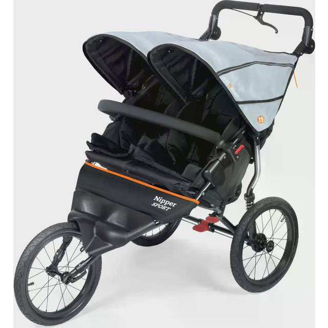Out&#039;n&#039;About Nipper Sport Double V5 Pushchair Rocksalt Grey