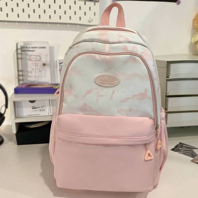 SHEIN Lovely Style Casual Backpack, College Schoolbag With Large Capacity For University, Classroom, Middle School And High School, For Girls, Back To Schoo