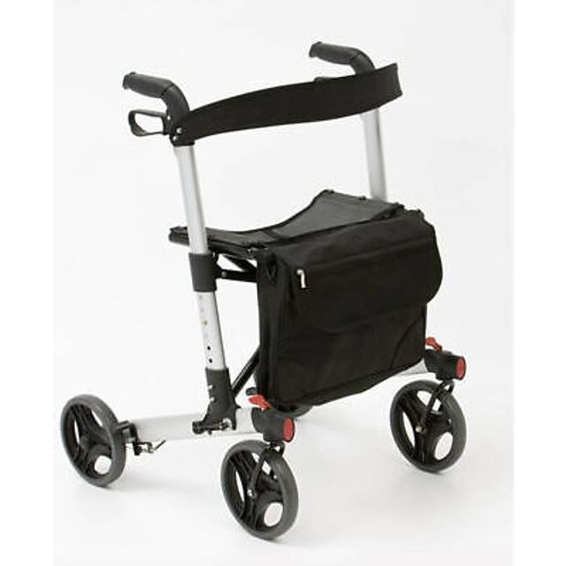Drive x-fold rollator lightweight folding walker 4 wheels silver