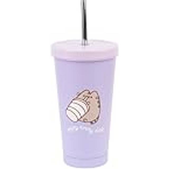 Pusheen Moments Metal Tumbler With Straw