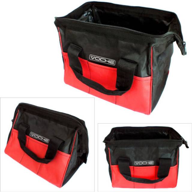 Tool bag 12" heavy duty nylon 6 pocket holdall toolbag tools storage case voche
