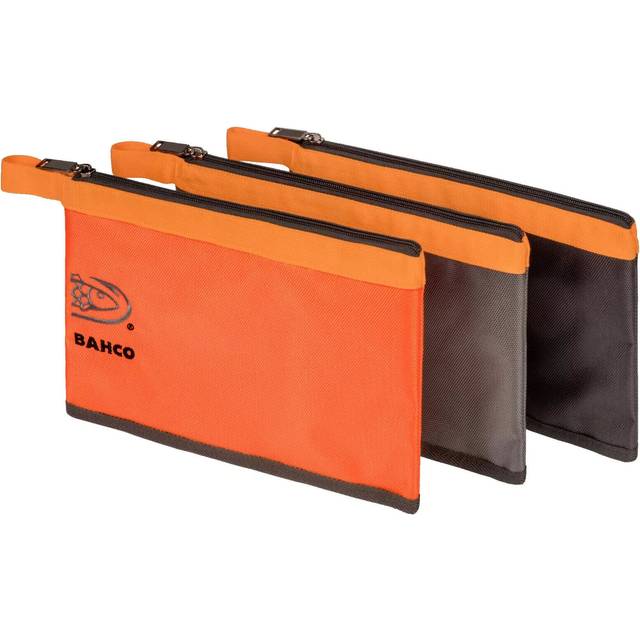Bahco 4750fb7-02 3 pocket storage zipper pouch tool parts bag case - large