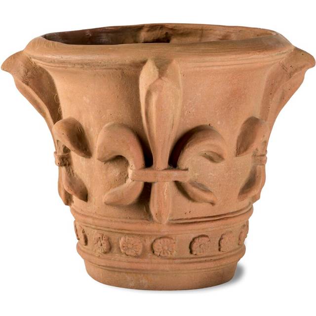 Jolley Fiberglass Plant Pot - Orange (50 cm H x 60 cm W x 60 cm D)