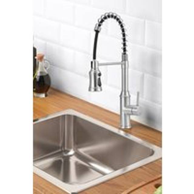 Kitchen Stainless Steel Swivel Pulldown Faucet - Silver - One Size