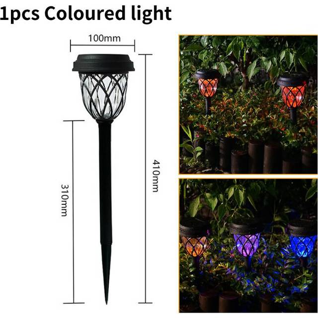 (Colorful) Solar Garden Led Lights Waterproof Outdoor Landscape Decoration Durable Material