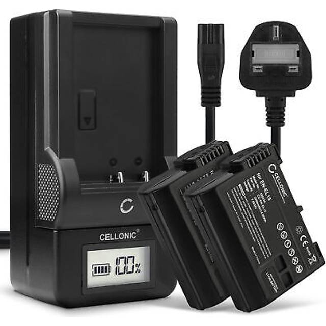 2x en-el1 np-800 battery & lcd smart charger for nikon coolpix 5400 coolpix 4800