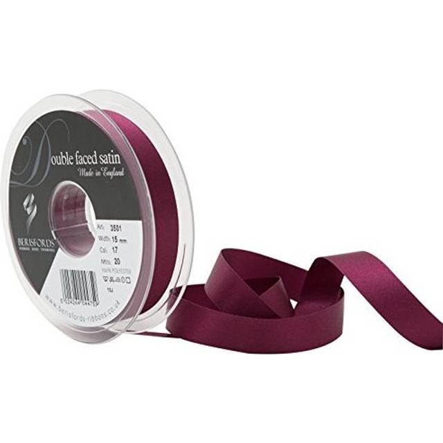 Berisfords Double Faced Satin Ribbon 17 Wine
