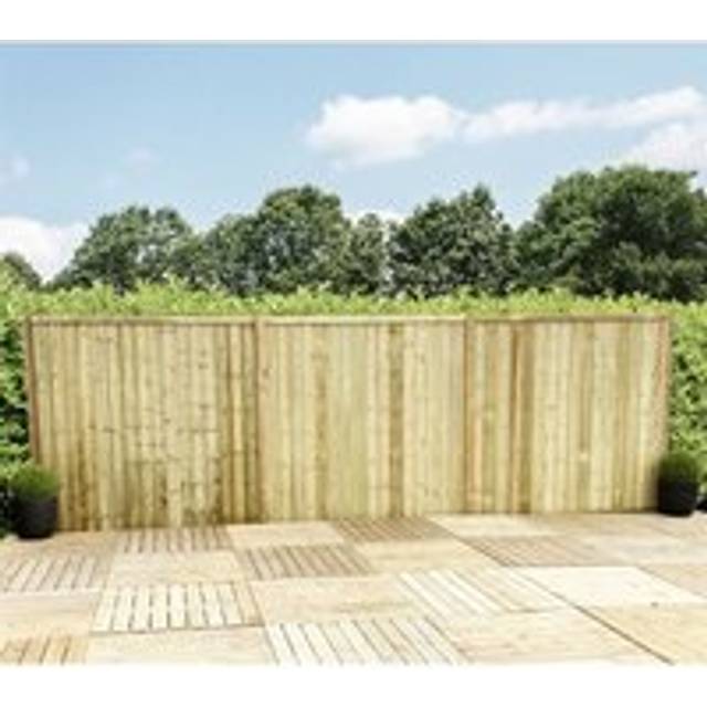 Marlborough - 5FT (1.52m) Vertical Pressure Treated 12mm Tongue & Groove Fence Panel - 1 Panel Only