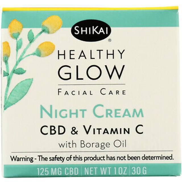 Shikai Healthy Glow Night Cream CBD & Vitamin C 125 mg CBD - 1 oz