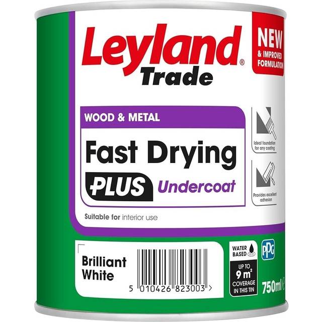 Leyland Fast Drying Plus Water Based Undercoat White 750ml