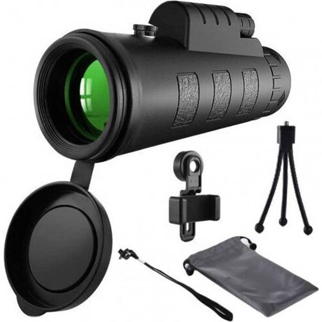 (3) Useful Monocular Telescope Multifunctional HD-compatible Night Vision 40 x 60 Compass Optical Zoom Phone Telescope for Travel