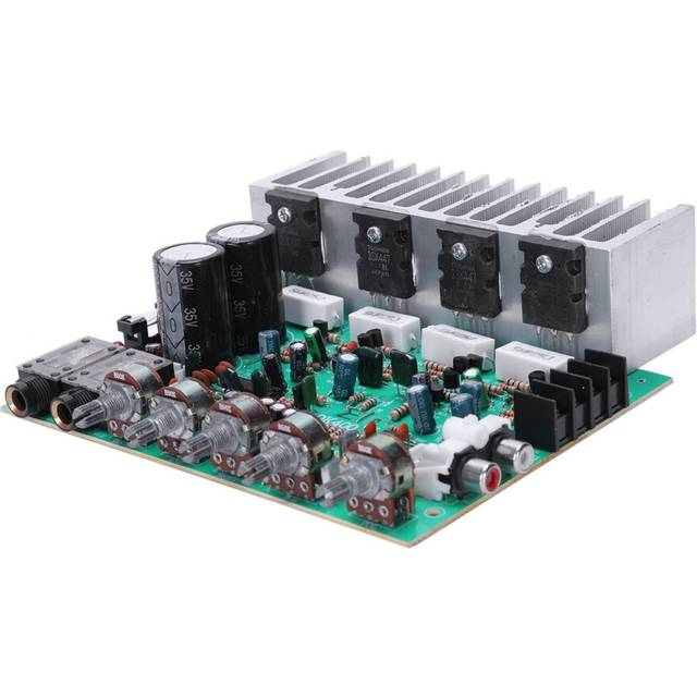 Audio Amplifier Board Hifi Digital Reverb Power Amplifier 250W X 2 2.0 Audio Preamp Rear Amplification With Tone Control E3-004