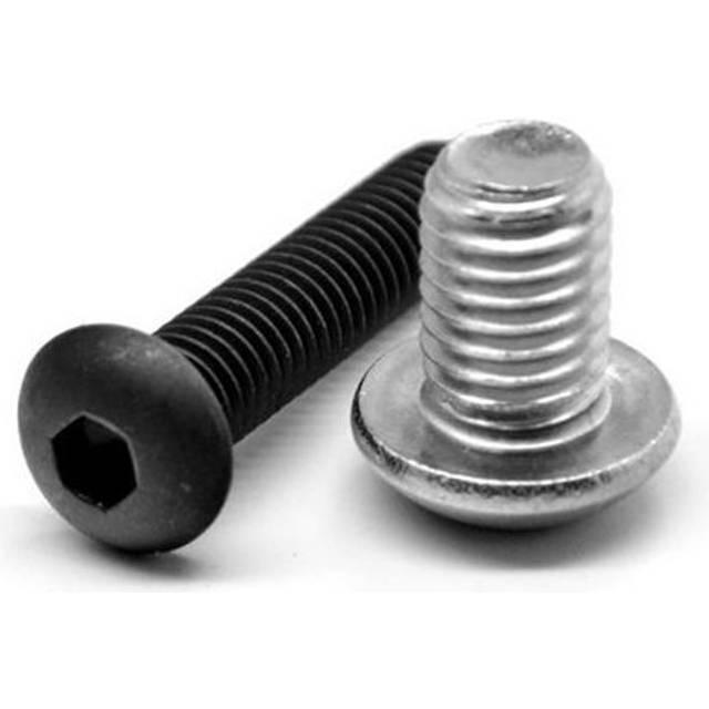 0.38 in. -24 x 1.5 in.-FT Fine Thread Socket Button Head Cap Screw, Alloy Steel - Black Oxide - 500 Piece