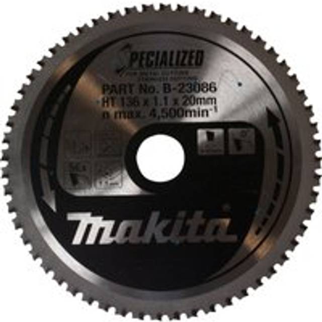 Makita SPECIALIZED Stainless Steel Cutting Saw Blade 185mm 40T 30mm