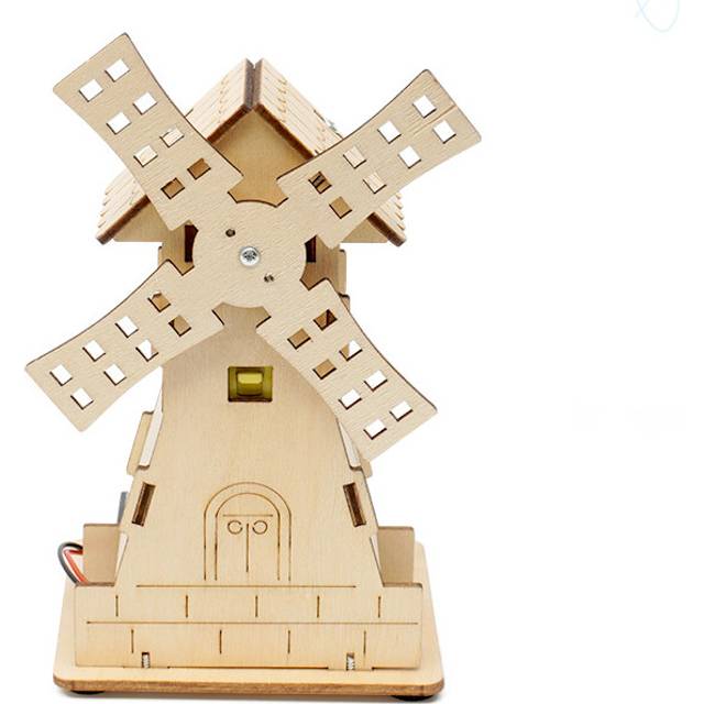 Scientific Handmade Experiment Teaching Aids Electric Windmill House Educational