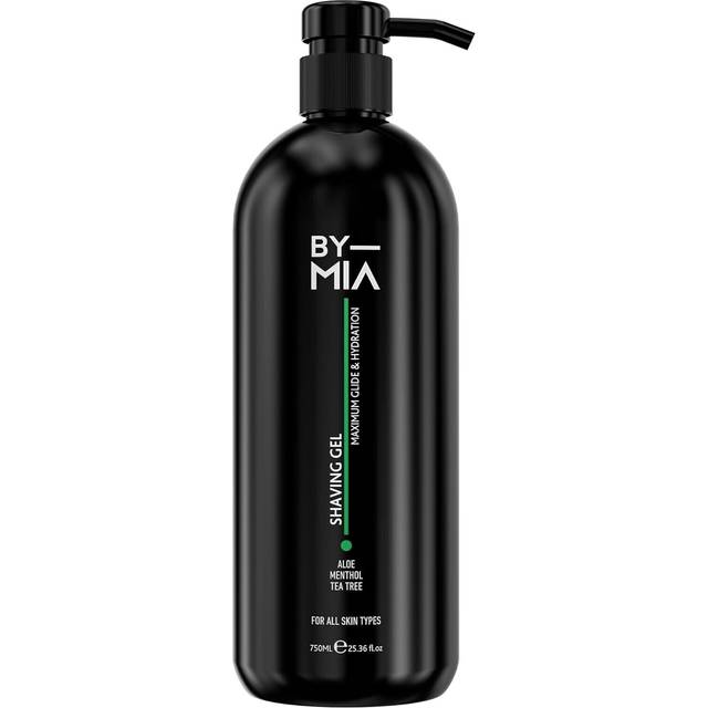 By mia shaving gel 750ml | enriched & aloe, menthol, and tea tree oil for glide